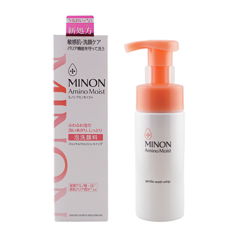 MINON ミノン アミノモイスト ジェントルウォッシュ ホイップ 本体 150mL 無香料 保湿 低刺激 乾燥 洗顔料 泡洗顔フォーム[ギフトラッピング対応]
