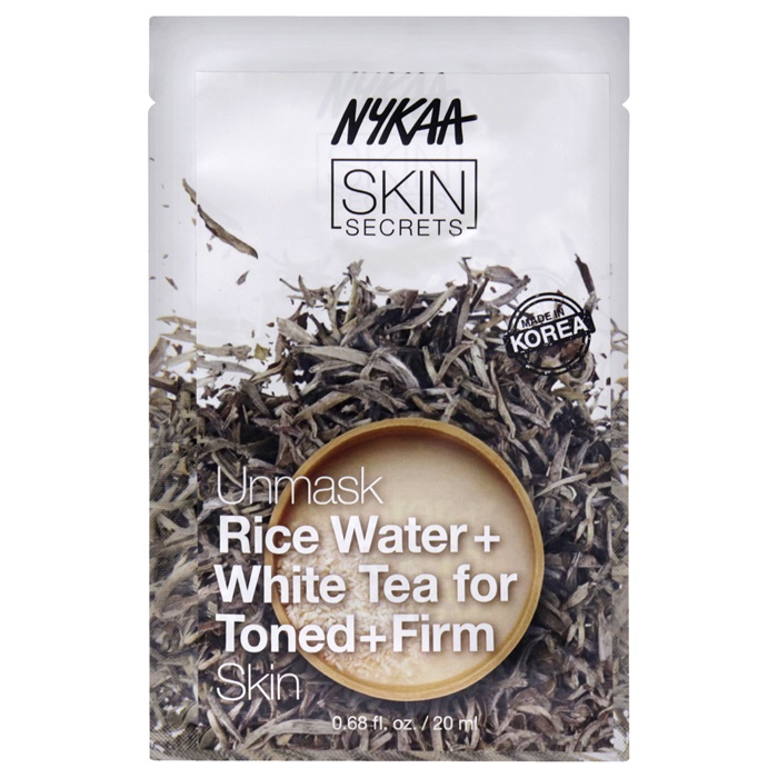 【月間優良ショップ受賞】 Nykaa Naturals Skin Secrets Sheet Mask - Rice Water and White Tea 1 Pc 送料無料 海外通販