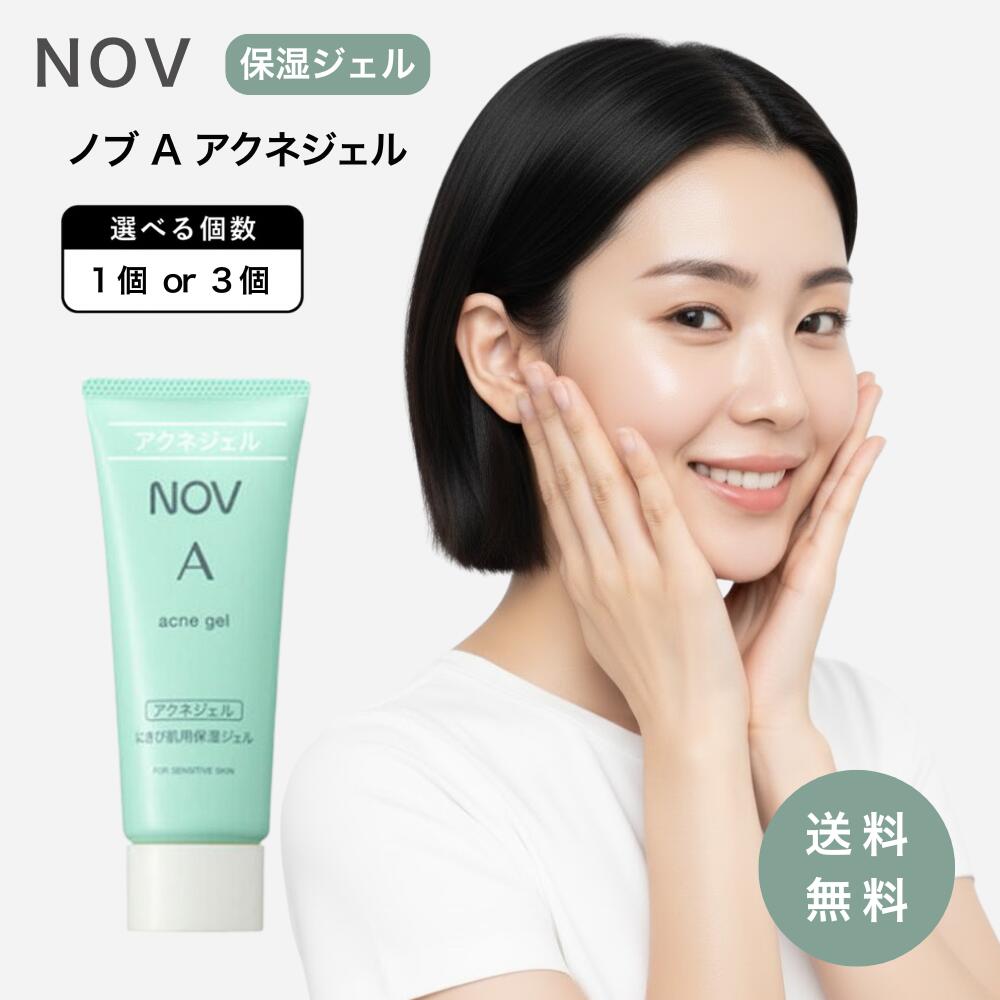 ノブA アクネジェル NOV 医薬部外品 薬用 ニキビ 敏感肌 大人ニキビ 思春期ニキビ 吹き出物 肌荒れ ノンコメドジェニック 40g 1個 3個セット 保湿ジェル 低刺激 乾燥対策 冬 スキンケア 皮膚科