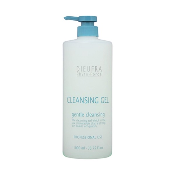 デュフラ フィトフォース クレンジングジェル 1000ml DIEUFRA メイク落とし メーク 美容 サロン エステ 専売 無着色 無着色 無鉱物油 アルコールフリー オーガニック 化粧落とし プロ用