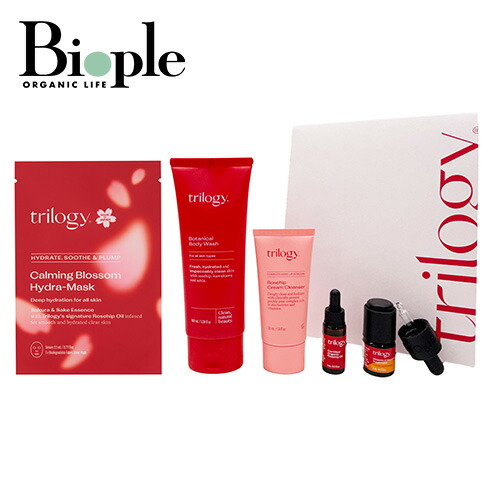 【trilogy】カーミングブロッサム 白玉肌セット | 透明感 スキンケア 限定 セット 肌荒れ 毛穴 ハリ オーガニック 乾燥 くすみ ごわつき 季節の変わり目 花粉 母の日